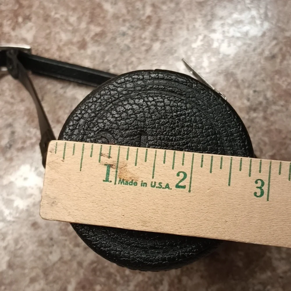 Soligor Vintage Ribbed Leather Camera Zip Lens Carry Case Japan